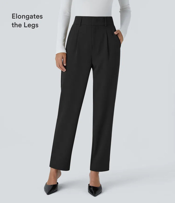 Halara Flex High Waisted Pocket Solid Work Tapered Pants