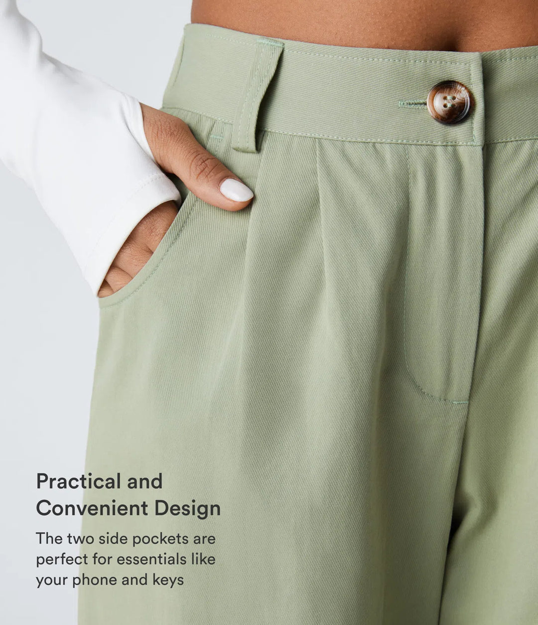 Mid Rise Casual Joggers with Pockets