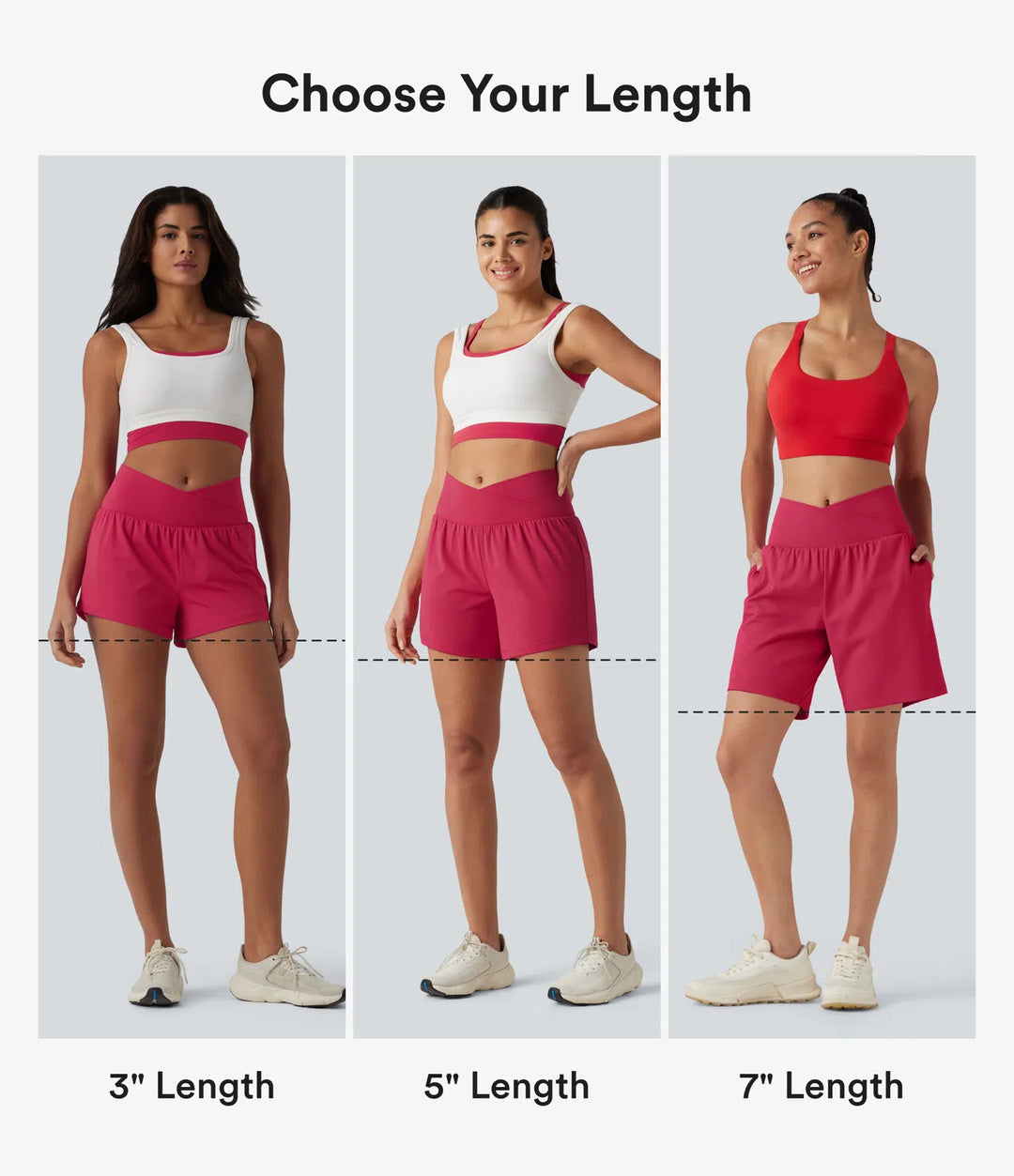 SoftlyZero Airy Crossover High Waisted 2-in-1 InstantCool Yoga Shorts 3&