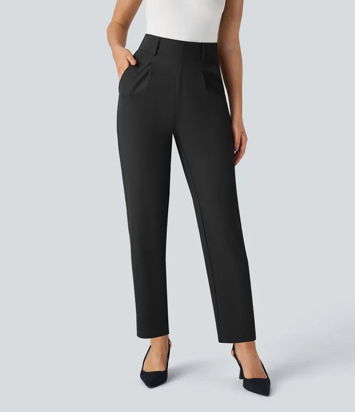 Halara Flex High Waisted Pocket Solid Work Tapered Pants