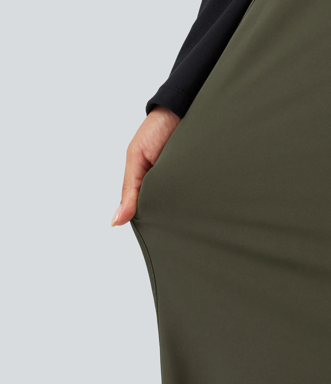 DayStretch High Waisted Wide Leg Casual Pants with Pockets