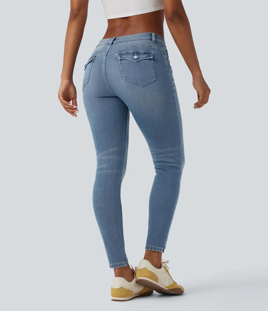 Halara Flex Low Rise Casual Skinny Jeans with Pockets