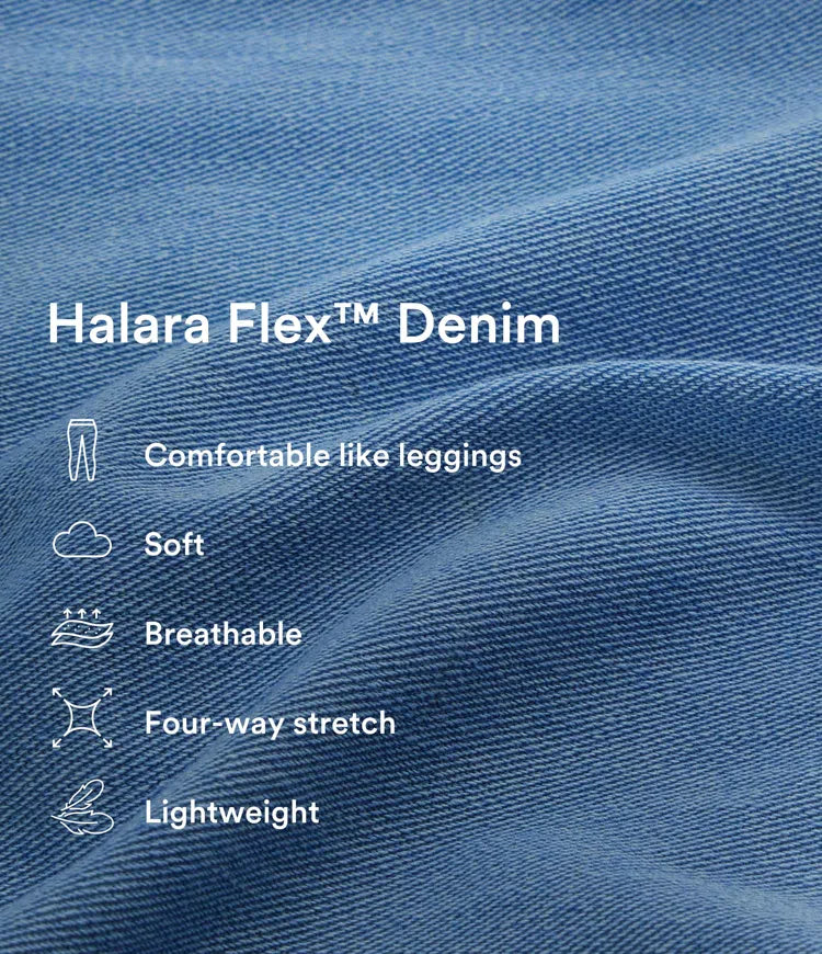 Halara Flex High Waisted Pockets Baggy Wide Leg Washed Casual Plus Size Jeans