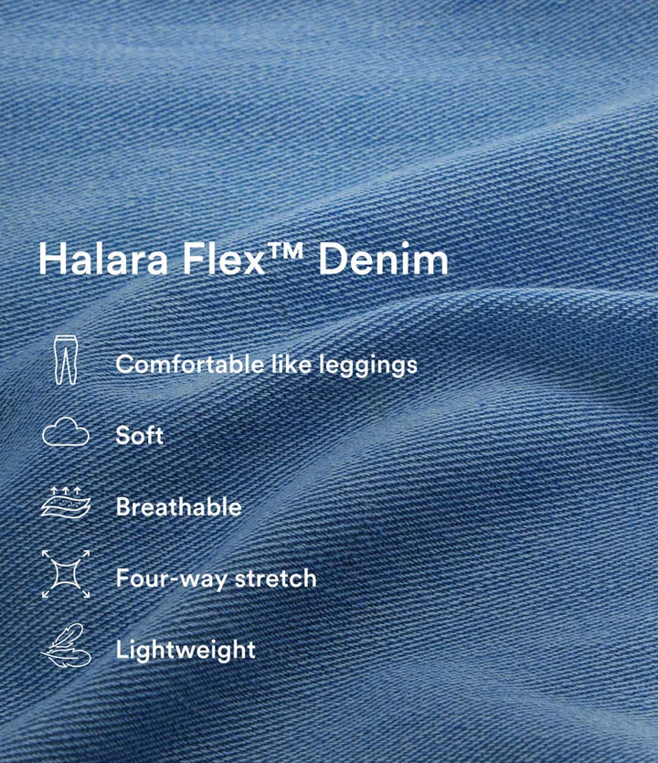 Halara Flex High Waisted Pockets Baggy Wide Leg Washed Casual Plus Size Jeans