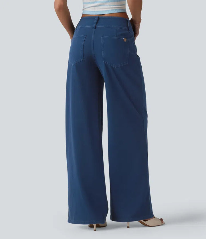 Halara Flex Low Rise Straight Leg Colorful Work Jeans with Pockets