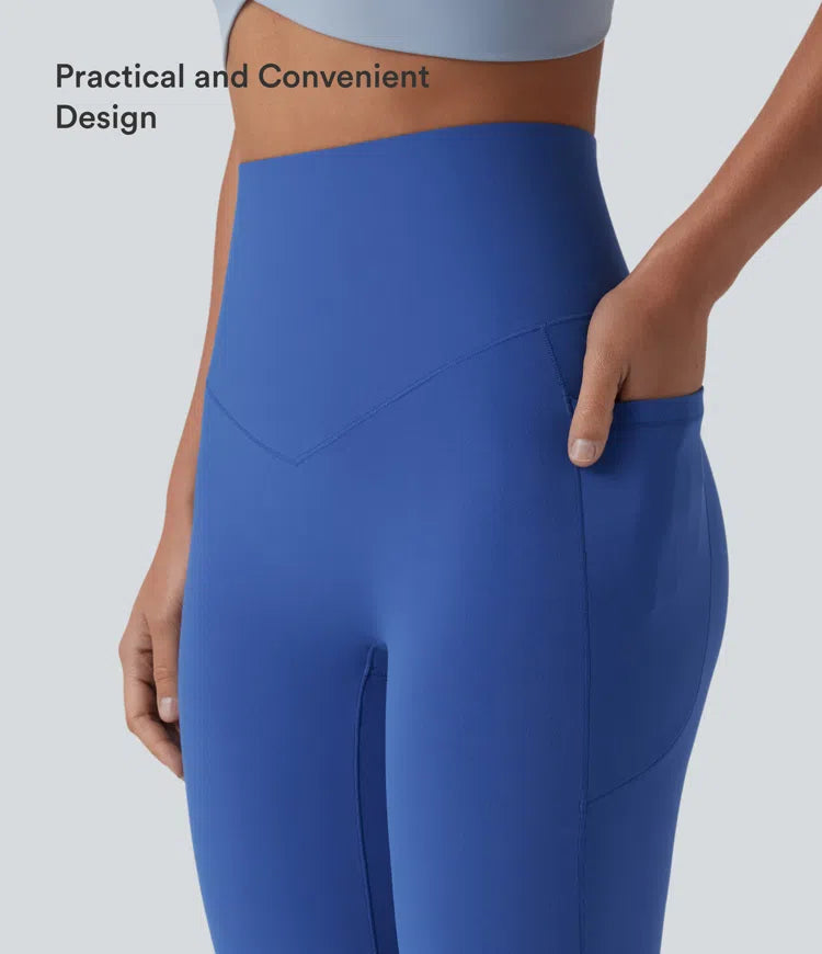 SoftlyZero High Waisted Tummy Control Dance Balloon Joggers with Pockets