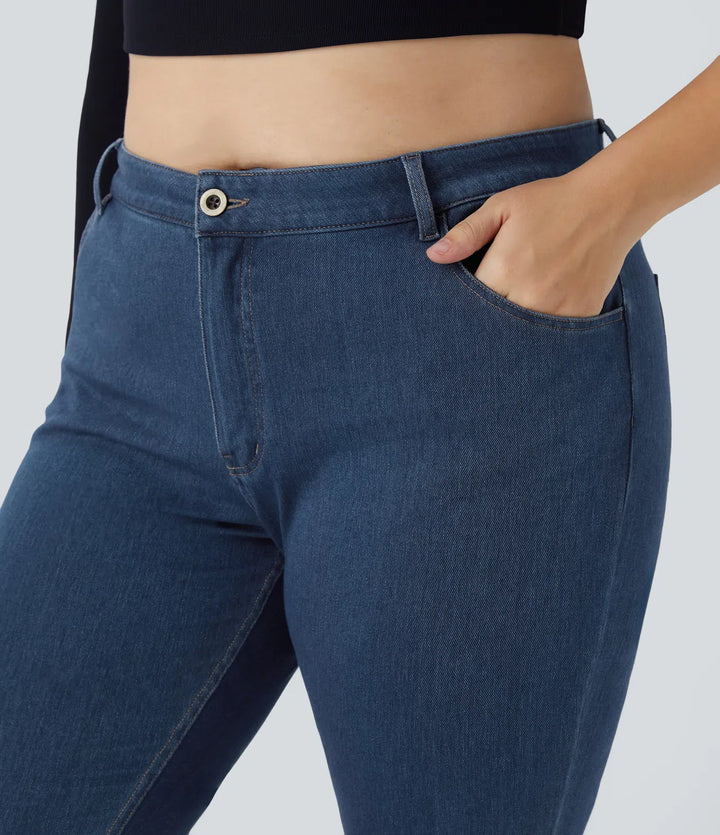 Halara Flex Mid Rise Pockets Casual Plus Size Jeans