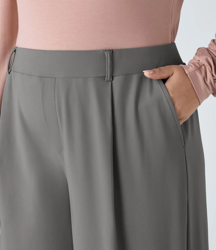 Halara Flex DayStretch High Waisted Pocket Straight Leg Work Plus Size Pants