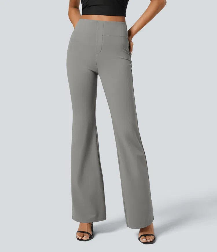 Halara Flex High Waisted Back Side Pocket Slight Flare Work Pants