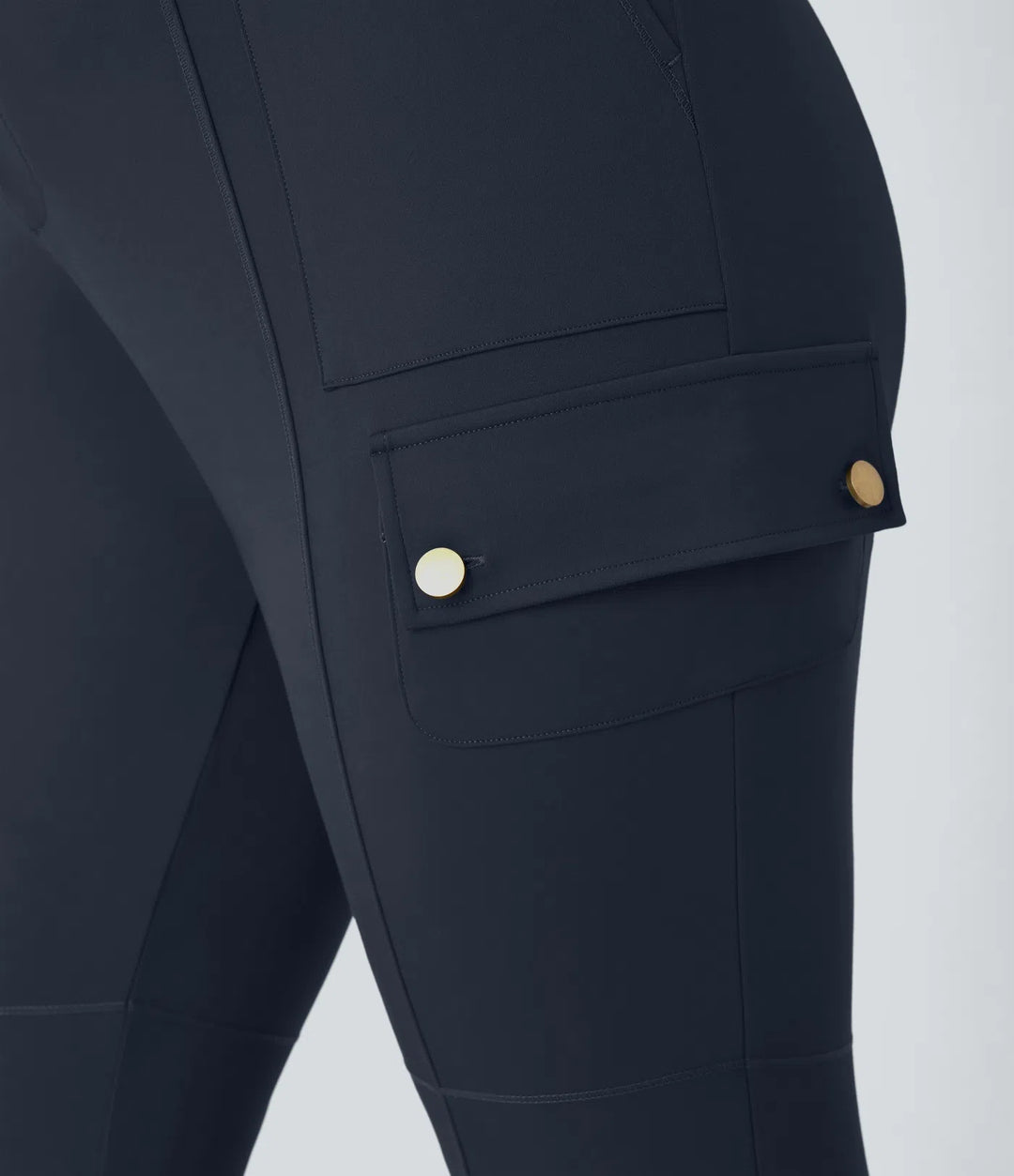DayStretch High Waisted Zipper Pockets Solid Slim Hiking Plus Size Cargo Pants