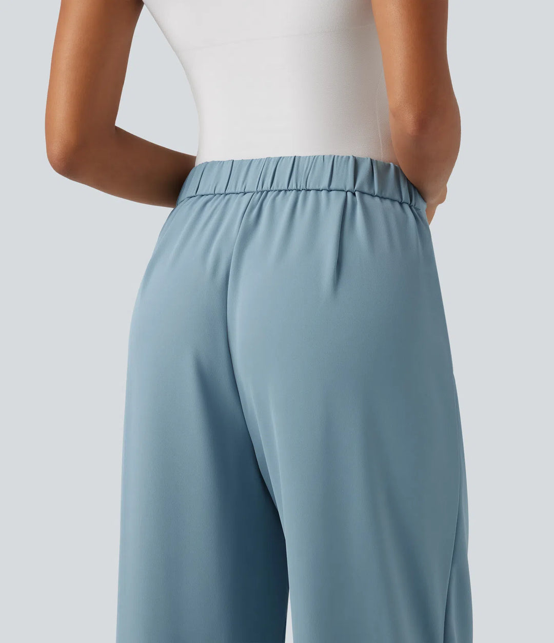 Halara Flex High Waisted Tie Side Wide Leg Work Pants