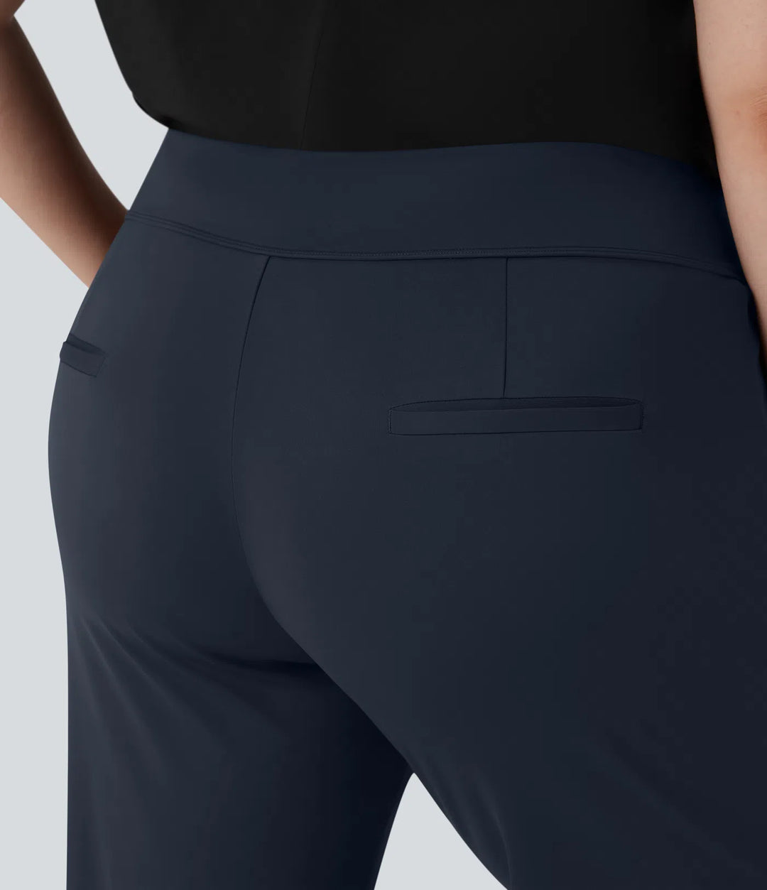 Plus Size Halara Flex DayStretch High Waisted Work Flare Pants with Side Zip Pockets