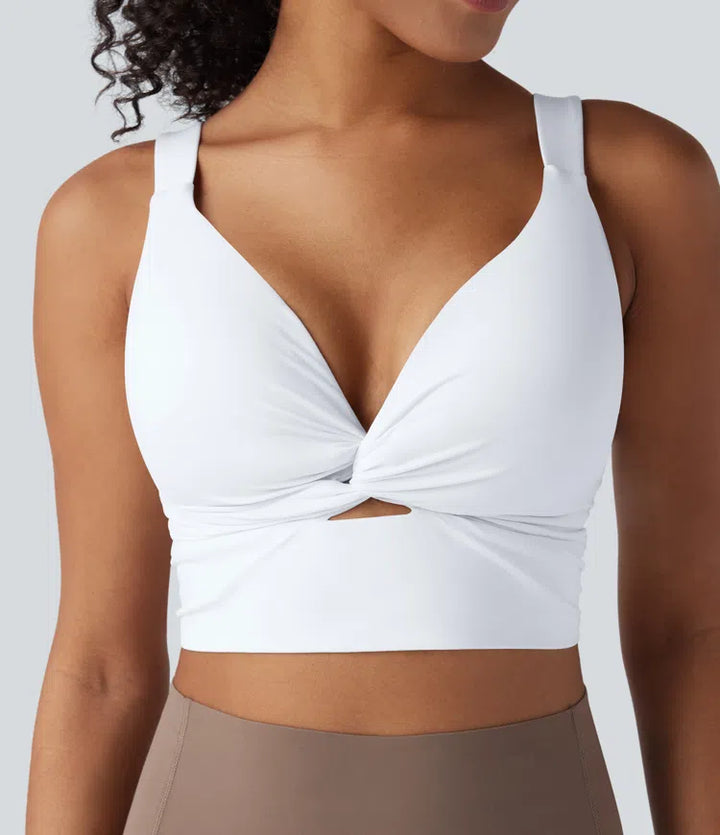Halara UltraSculpt Low Support Push-Up Yoga Sports Bra DD-F Cups