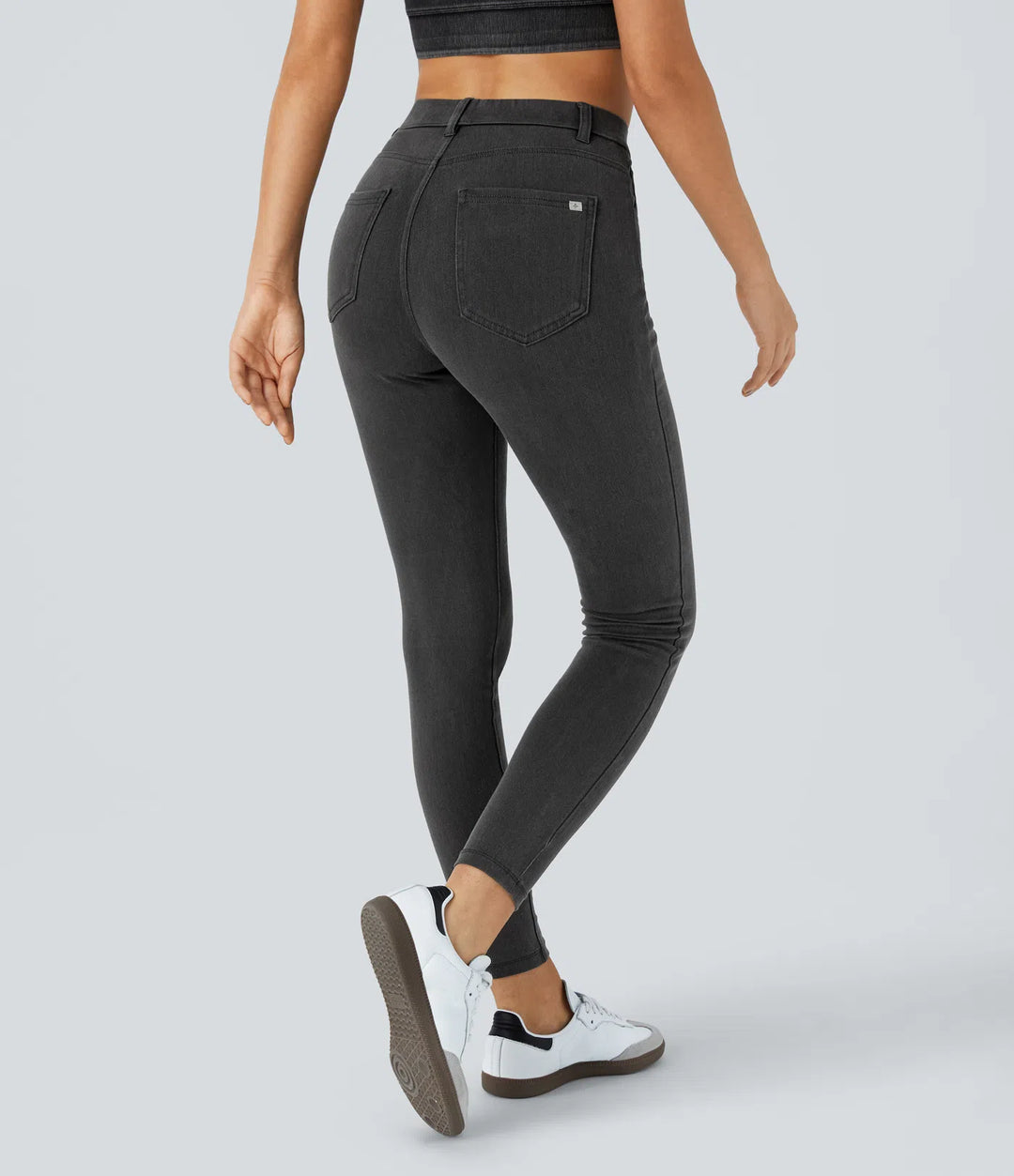 Halara Flex High Waisted Pockets Denim Work Leggings