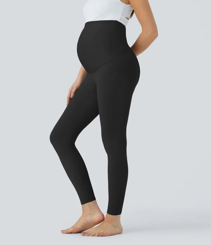 SoftlyZero Super High Waisted Maternity Yoga 7/8 Leggings