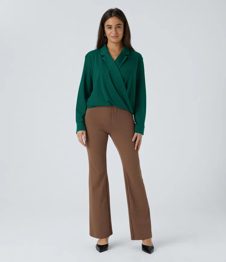 Crossover Long Sleeve Work Shirt