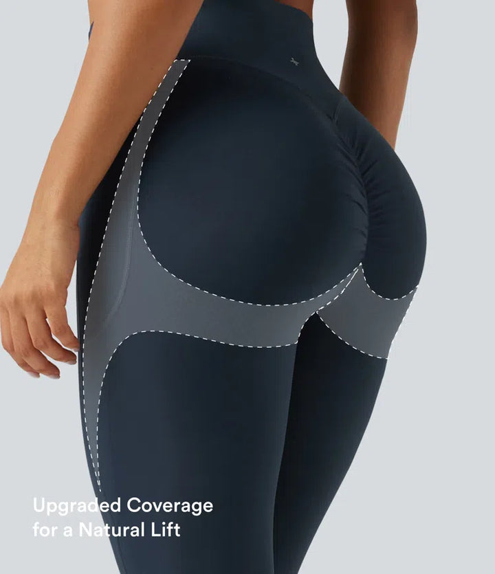 Halara UltraSculpt High Waisted Scrunch Butt Lifting Tummy Control Shaping Training Leggings with Pockets