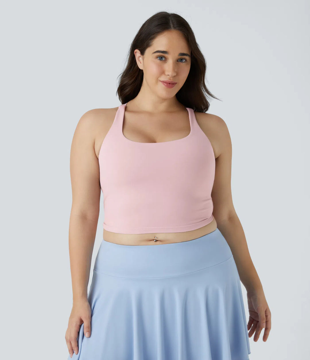 Cropped Yoga Plus Size Tank Top