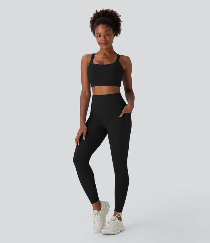 Halara UltraSculpt Medium Support Training Sports Bra DD-F Cups