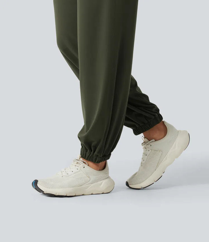 Halara UltraSculpt High Waisted Tummy Control Tapered Yoga Joggers with Pockets