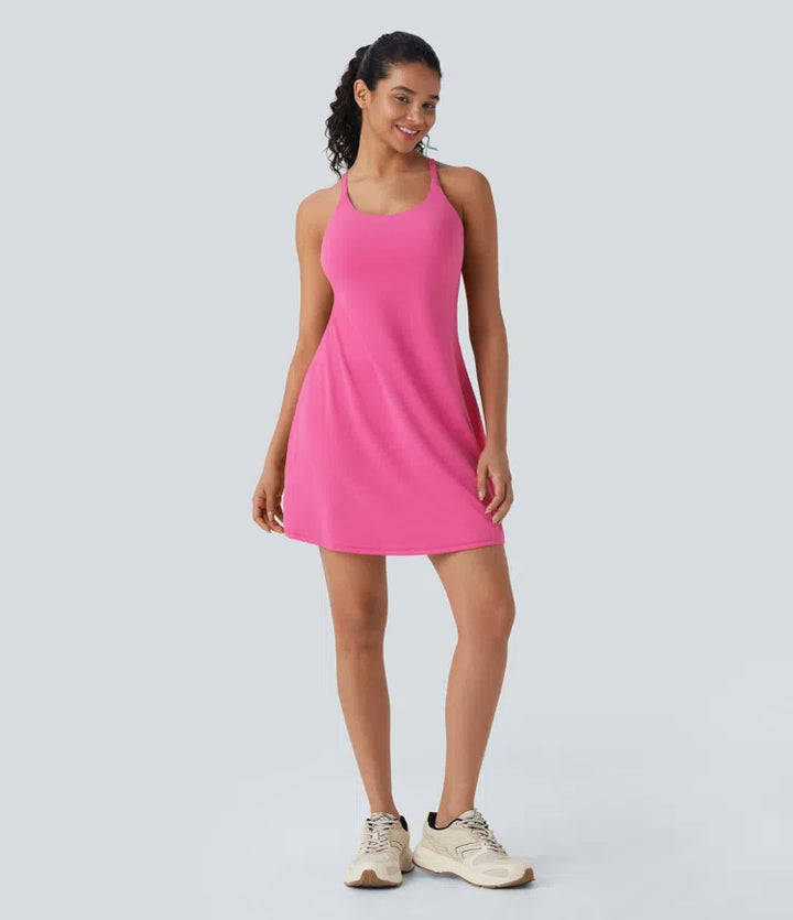 SoftlyZero Plush Active Dress-Longer Length-Easy Peezy Edition DD-F Cups