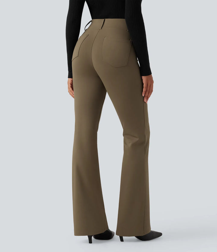 Halara Flex DayStretch High Waisted Flare Work Pants with Pockets