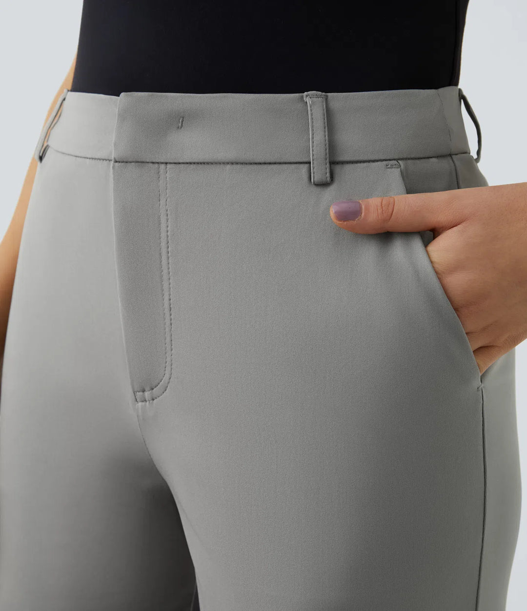 Halara Flex Mid Rise Pocket Straight Leg Work Pants