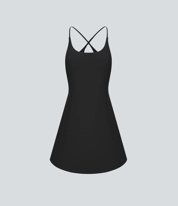 SoftlyZero Plush Backless Active Dress