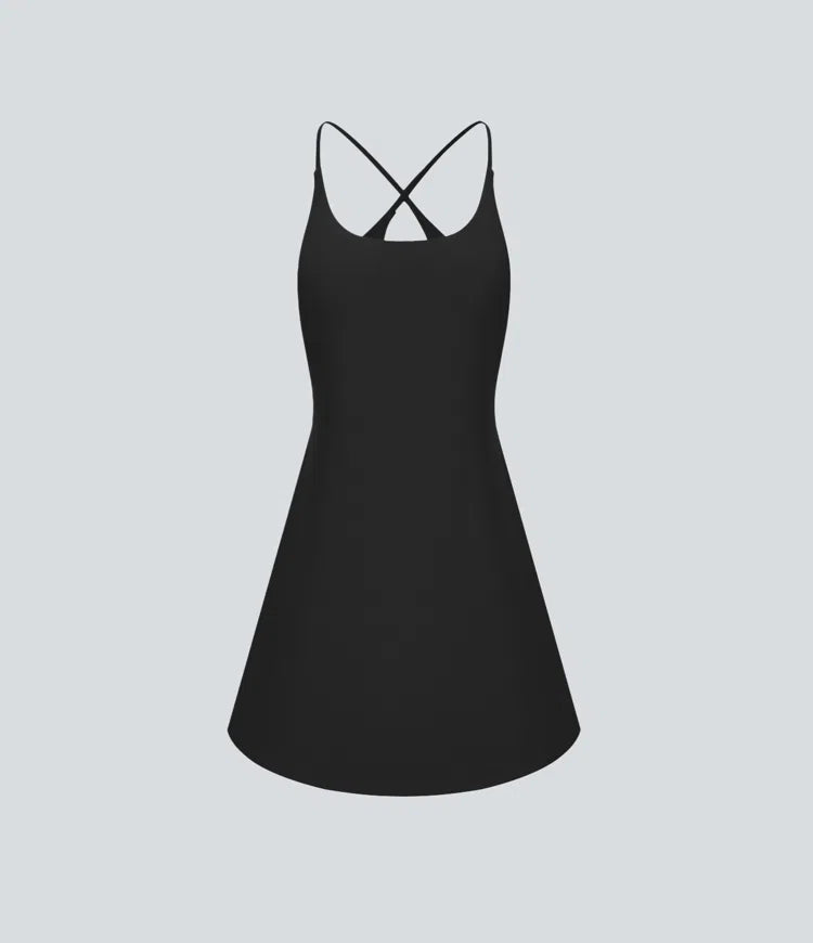 SoftlyZero Plush Backless Active Dress