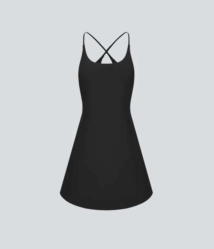 SoftlyZero Plush Backless Active Dress