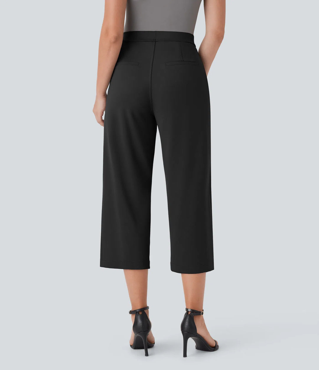 Halara Flex DayStretch High Waisted Side Pocket Straight Leg Capri Work Pants