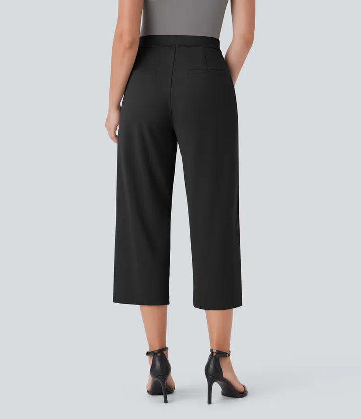 Halara Flex DayStretch High Waisted Side Pocket Straight Leg Capri Work Pants