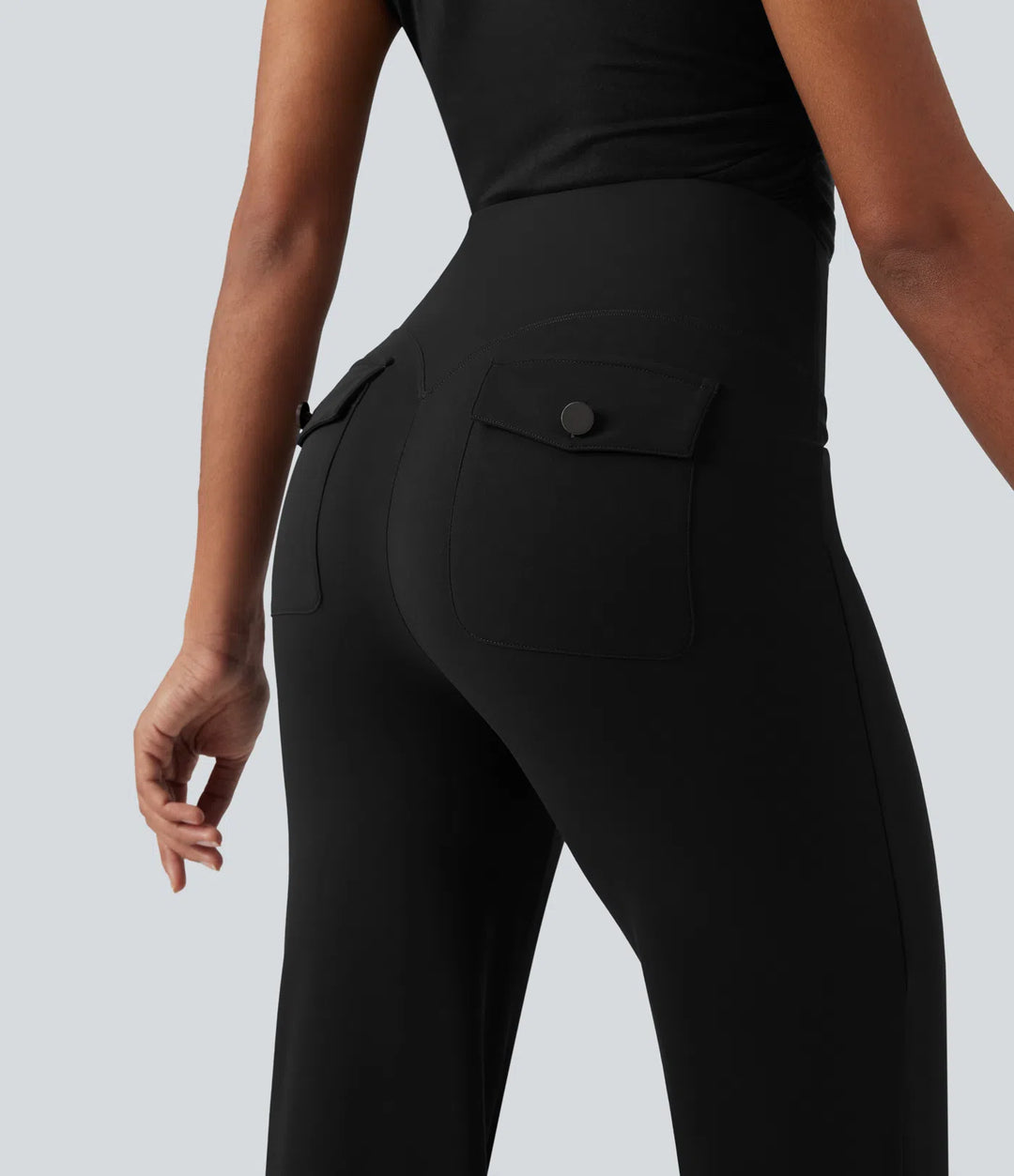 Halara UltraSculpt High Waisted Tummy Control Straight Leg Work Pants with Pockets