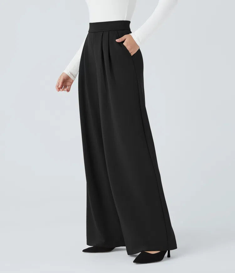 Halara Flex High Waisted Pocket Wide Leg Work Pants