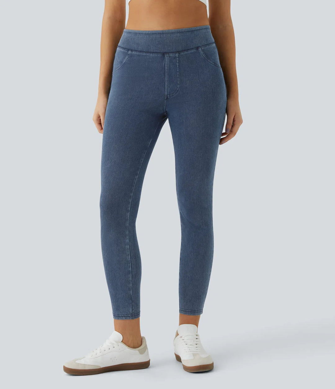 Halara Flex High Waisted Pocket Denim Casual Leggings