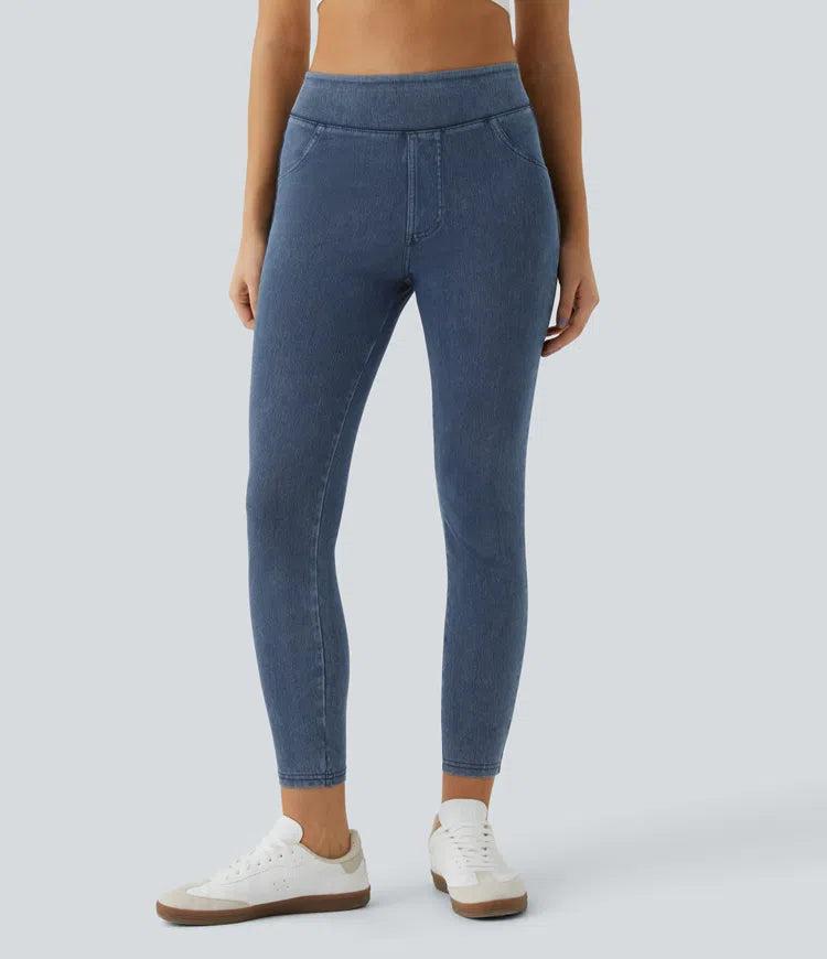 Halara Flex High Waisted Pocket Denim Casual Leggings