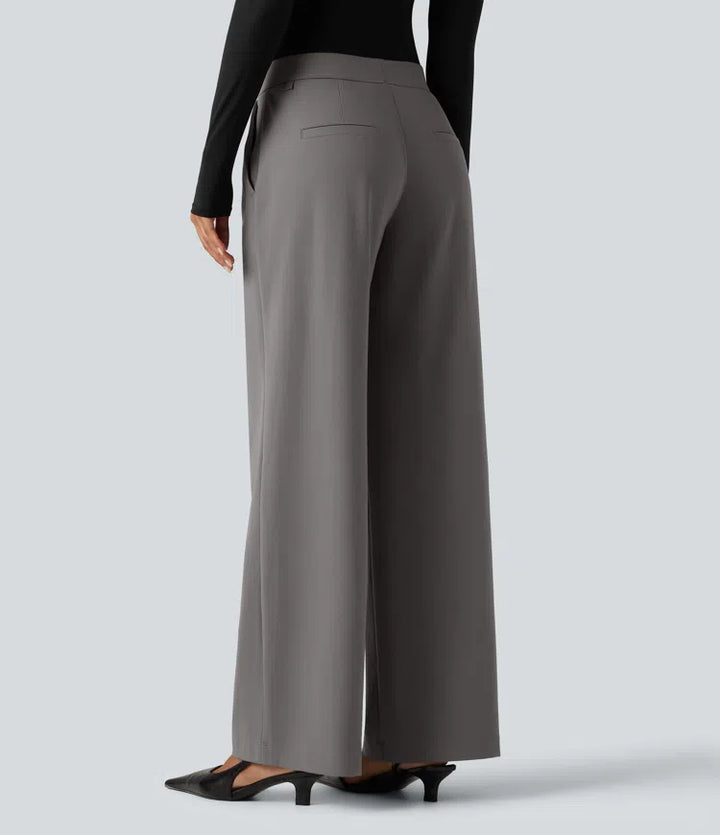 Halara Flex DayStretch Low Rise Straight Leg Work Pants with Pockets