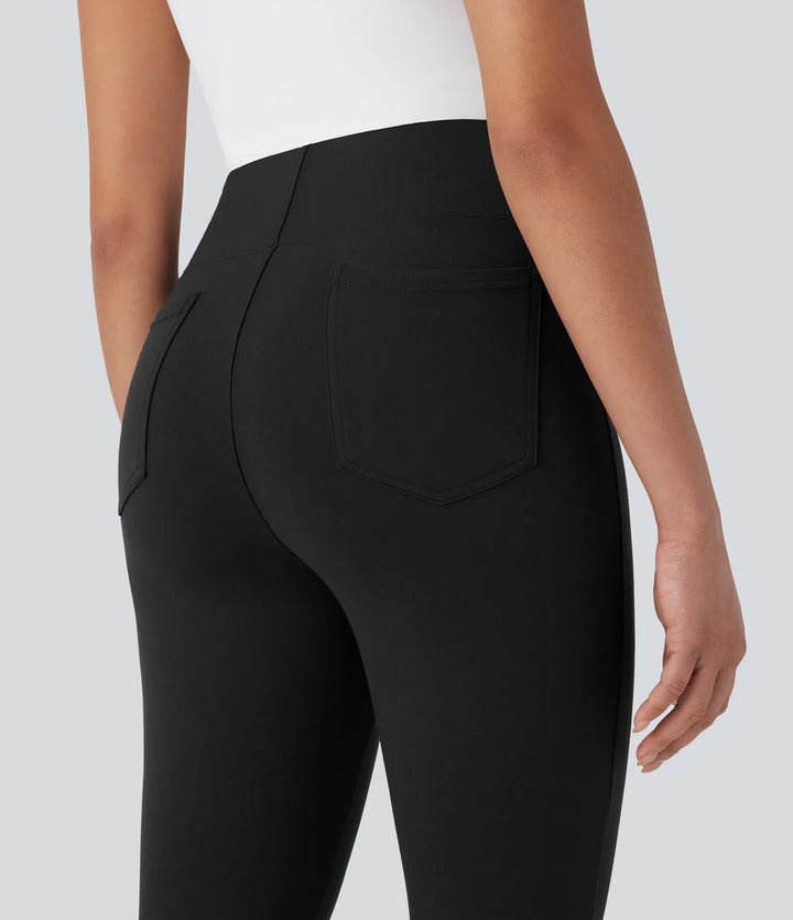 Halara Flex High Waisted Pocket Tapered Cropped Work Pants