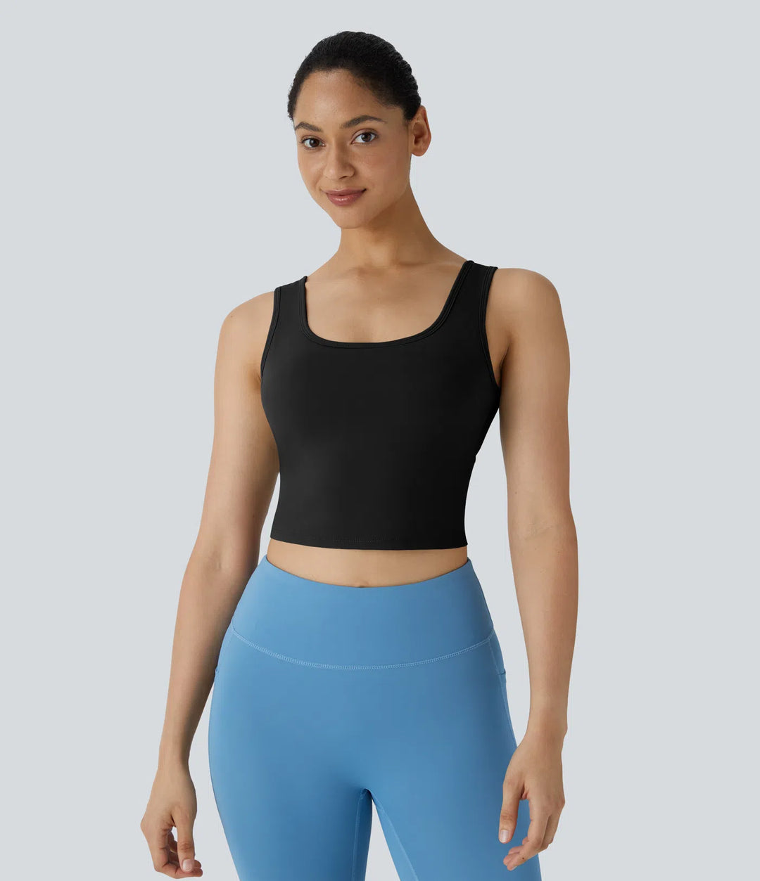 U Neck Crossover Barre Ballet Dance Tank Top A-D Cups