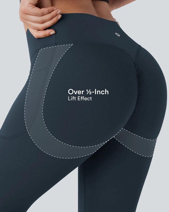 Halara UltraSculpt High Waisted Scrunch Butt Lifting Tummy Control Pocket Shaping Training Leggings
