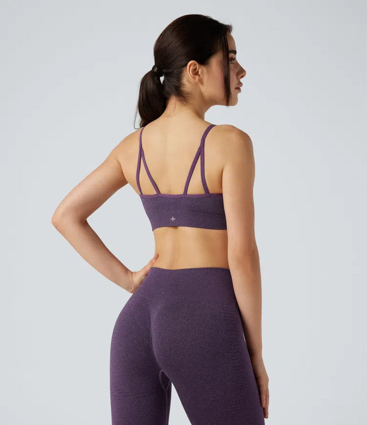OneForm Seamless Flow Light Support U-Neck Yoga Sports Bra