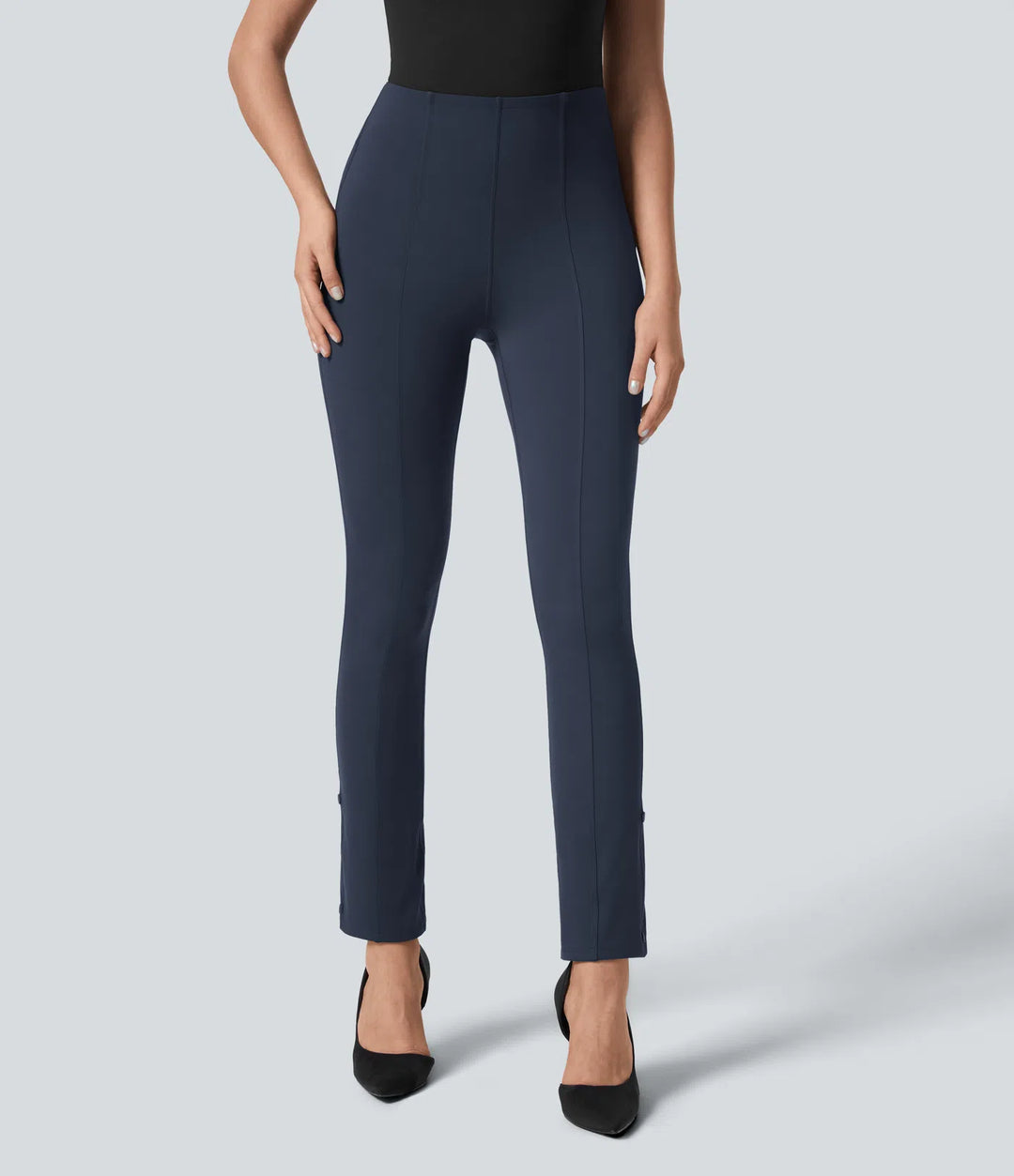Halara Flex High Waisted Tummy Control Adjustable Hem Work 7/8 Pants