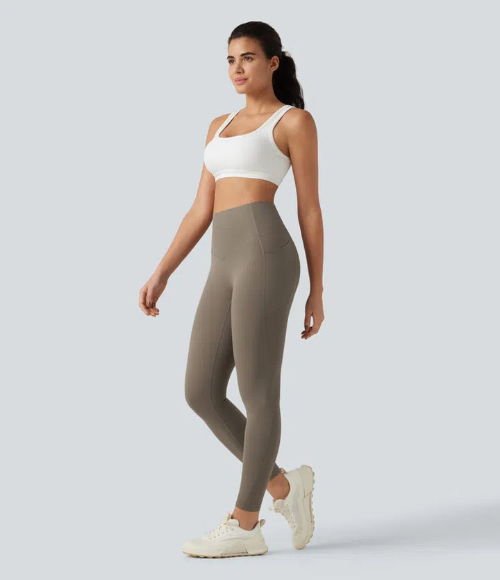 Halara UltraSculpt High Waisted Tummy Control Pocket Shaping Training Leggings
