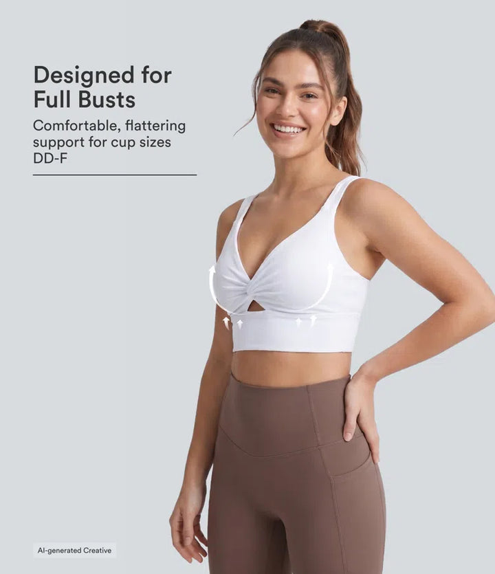 Halara UltraSculpt Low Support Push-Up Yoga Sports Bra DD-F Cups