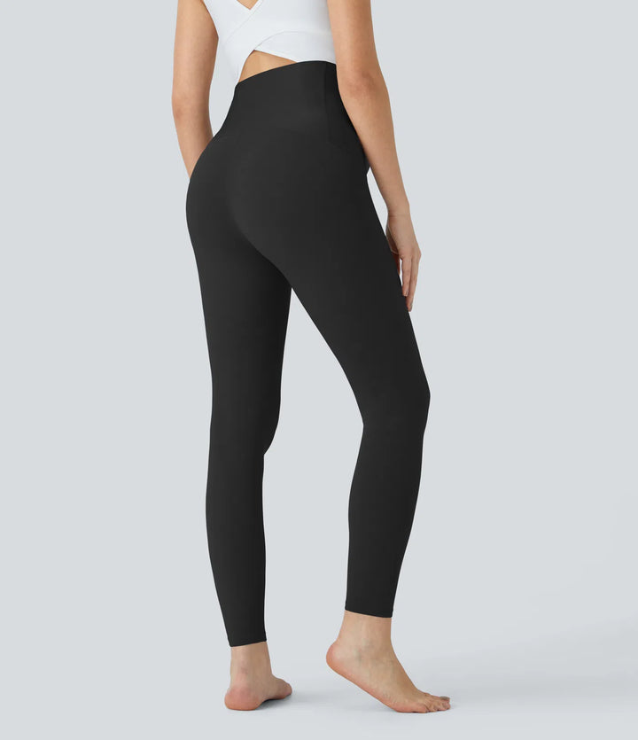 SoftlyZero Super High Waisted Maternity Yoga 7/8 Leggings