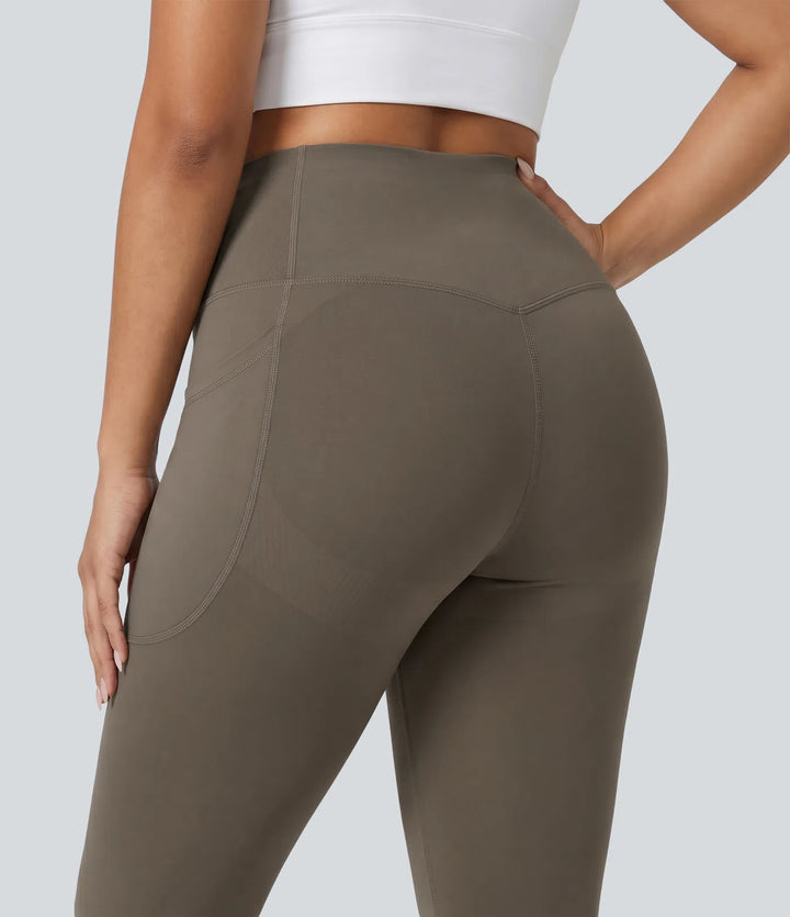 Plus Size Halara UltraSculpt High Waisted Butt Lifting Tummy Control Shaping Training Leggings with Pockets