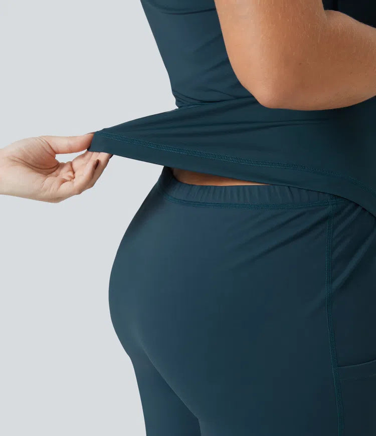 Flare Dance Plus Size Active Dress-Longer Length-Easy Peezy Edition
