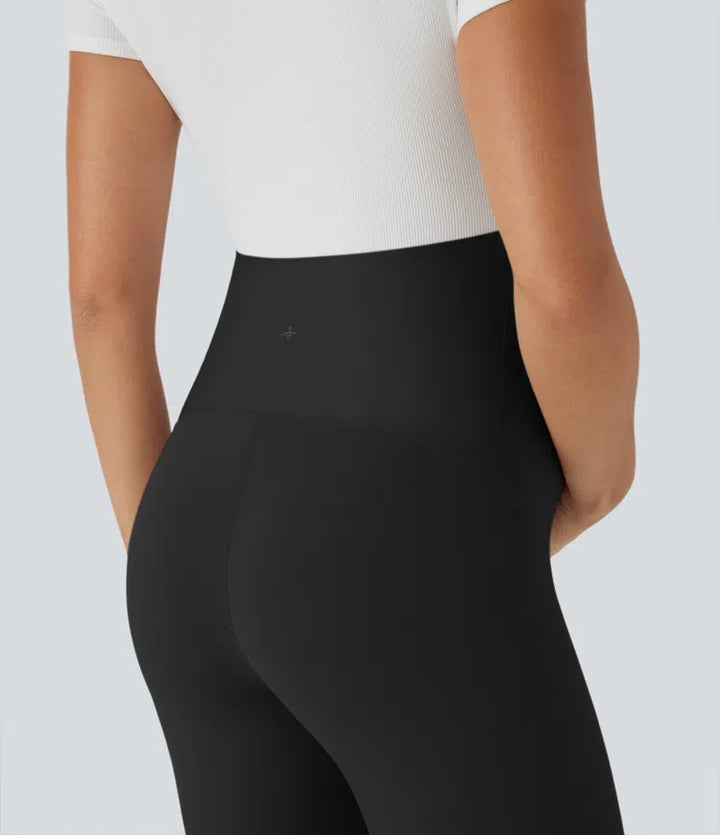 SoftlyZero Super High Waisted Maternity Yoga Biker Shorts 7&