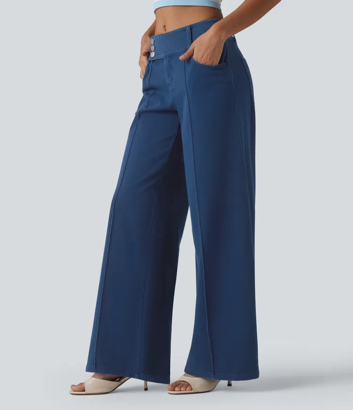 Halara Flex Low Rise Straight Leg Colorful Work Jeans with Pockets