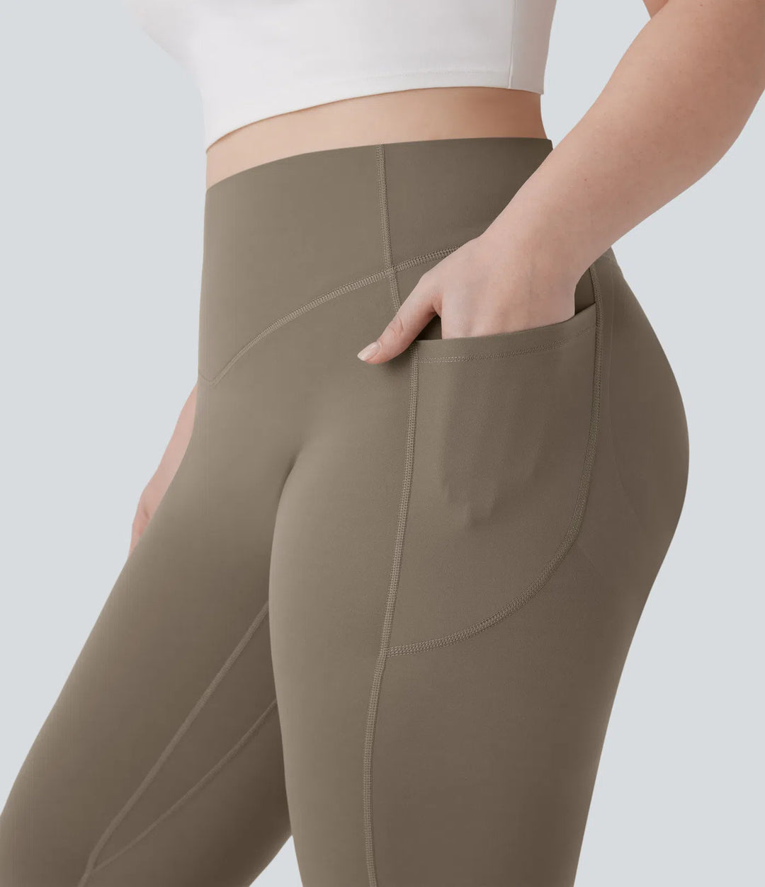 Halara UltraSculpt High Waisted Scrunch Butt Lifting Tummy Control Pocket Shaping Yoga Bootcut Plus Size Leggings